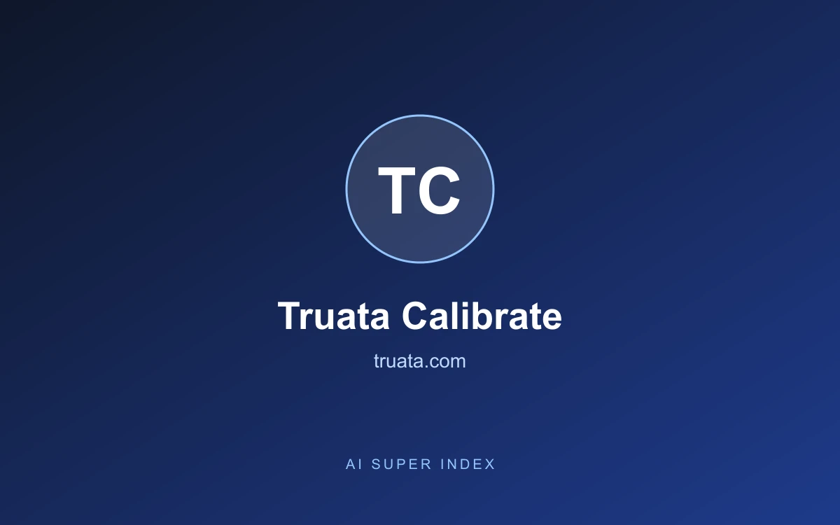 Truata Calibrate homepage screenshot