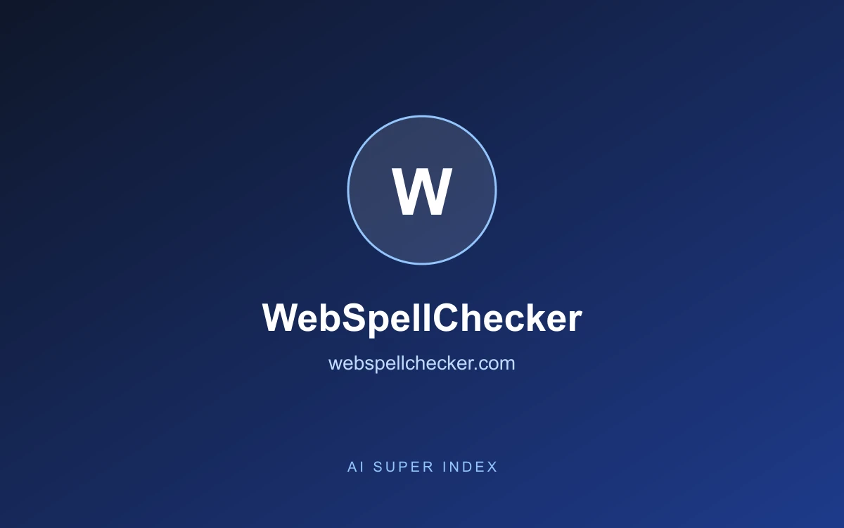 WebSpellChecker homepage screenshot