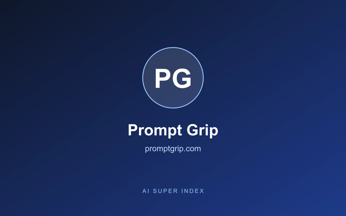 Prompt Grip homepage screenshot