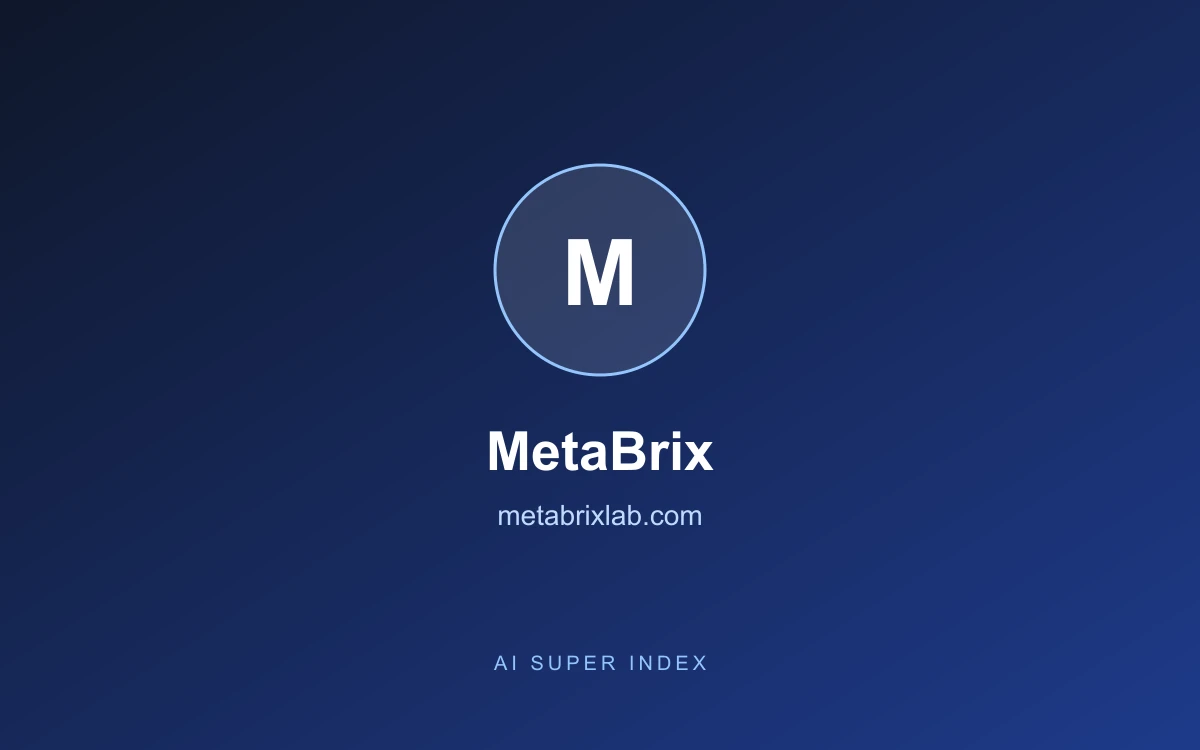MetaBrix homepage screenshot