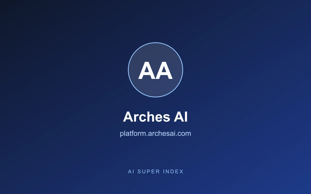 Arches AI homepage screenshot