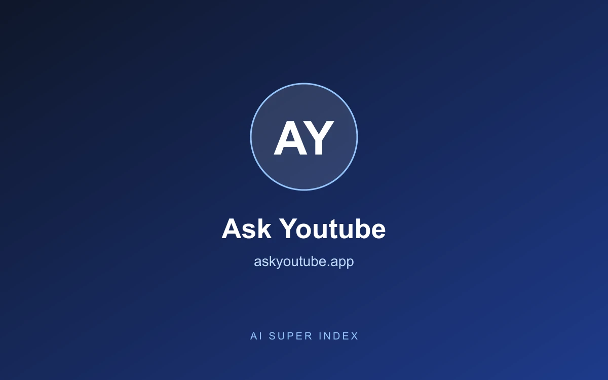Ask Youtube homepage screenshot