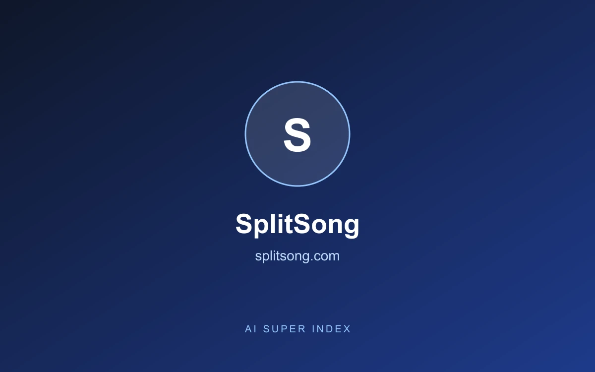 SplitSong homepage screenshot