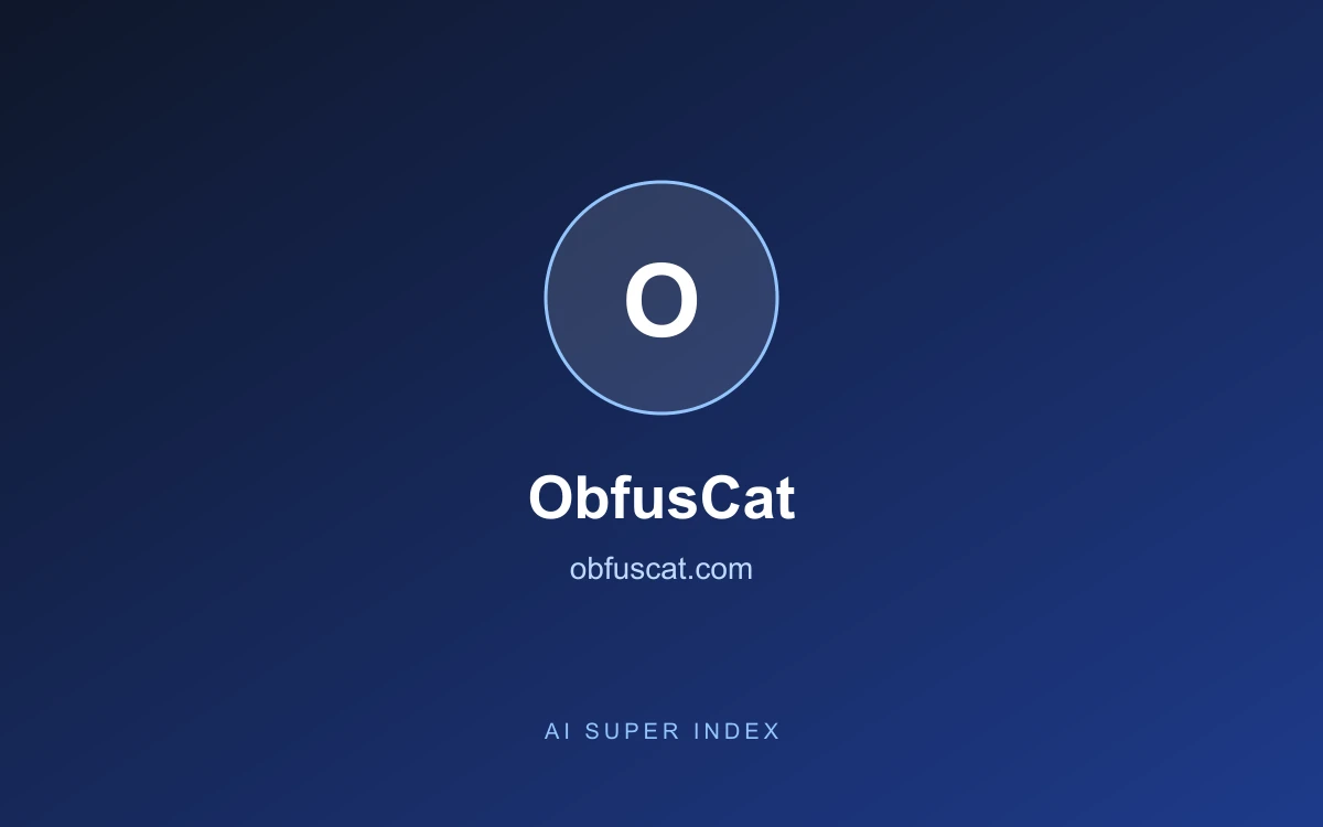 ObfusCat homepage screenshot