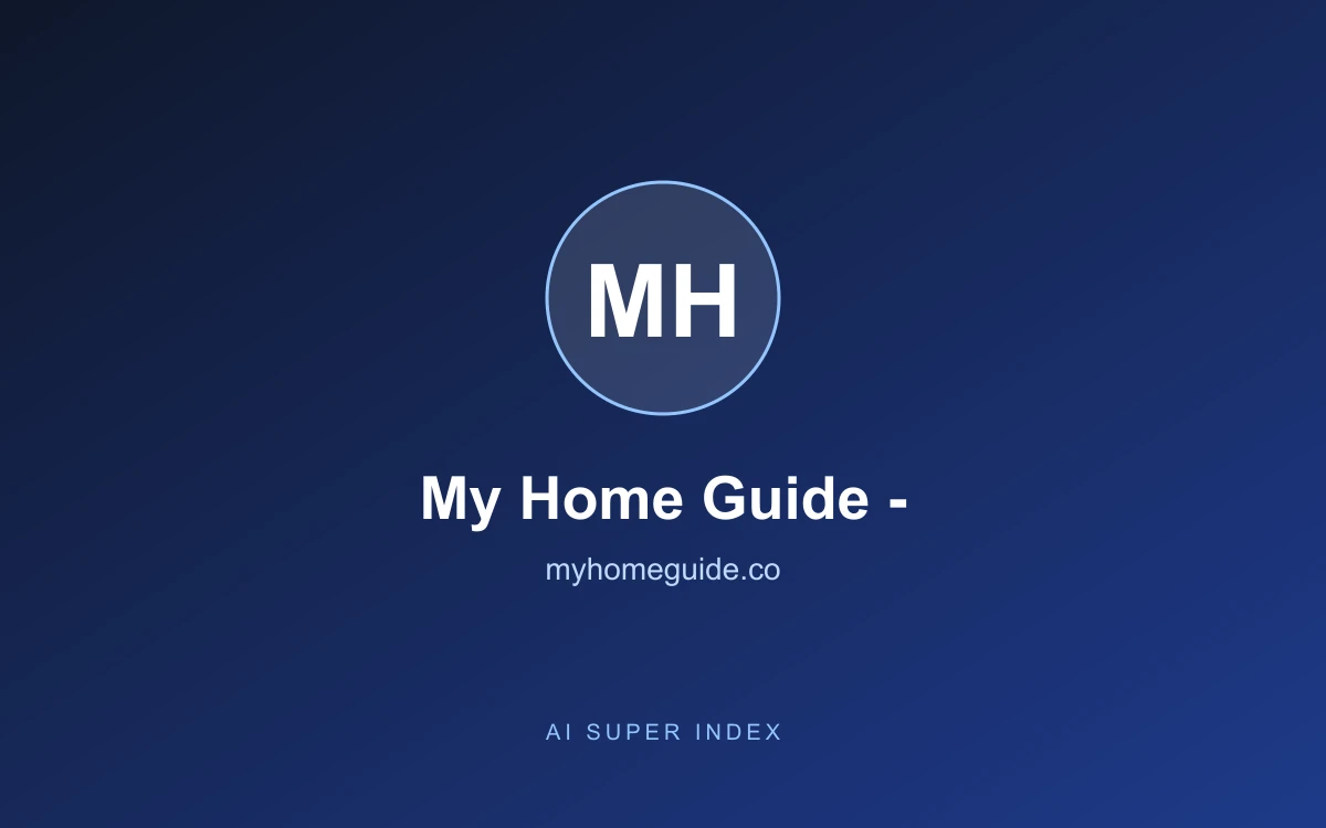 My Home Guide - homepage screenshot