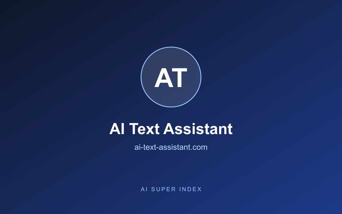 AI Text Assistant homepage screenshot