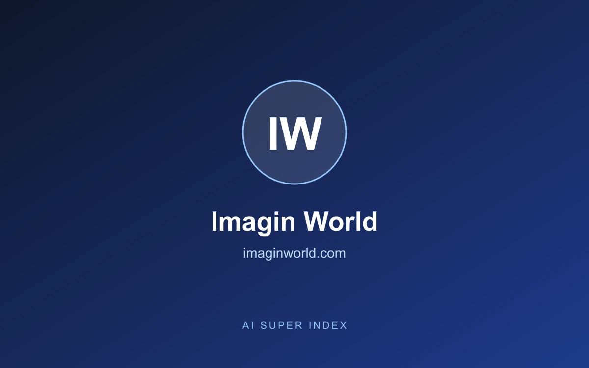 Imagin World homepage screenshot
