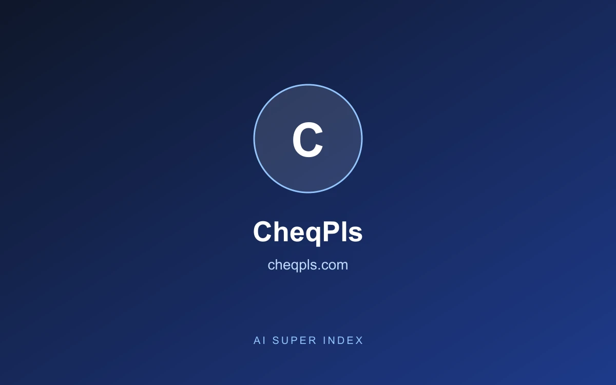 CheqPls homepage screenshot