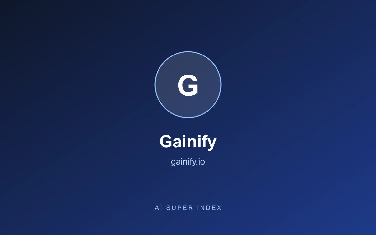Gainify homepage screenshot