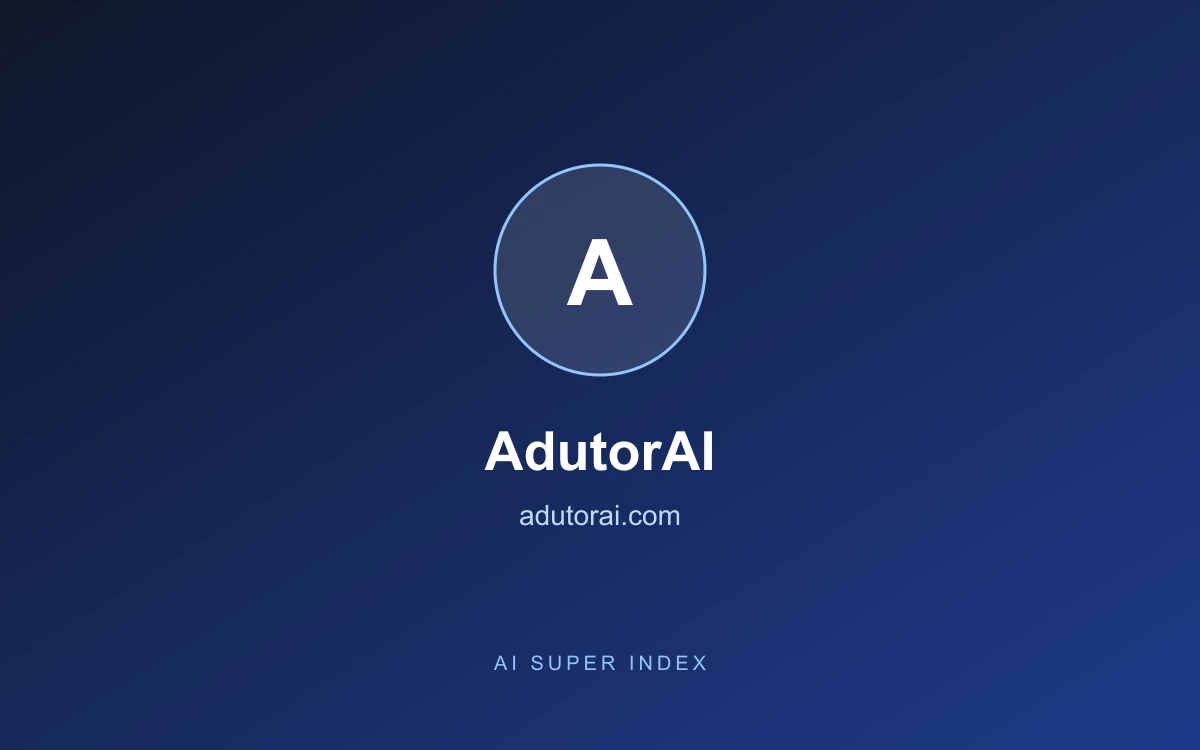 AdutorAI homepage screenshot
