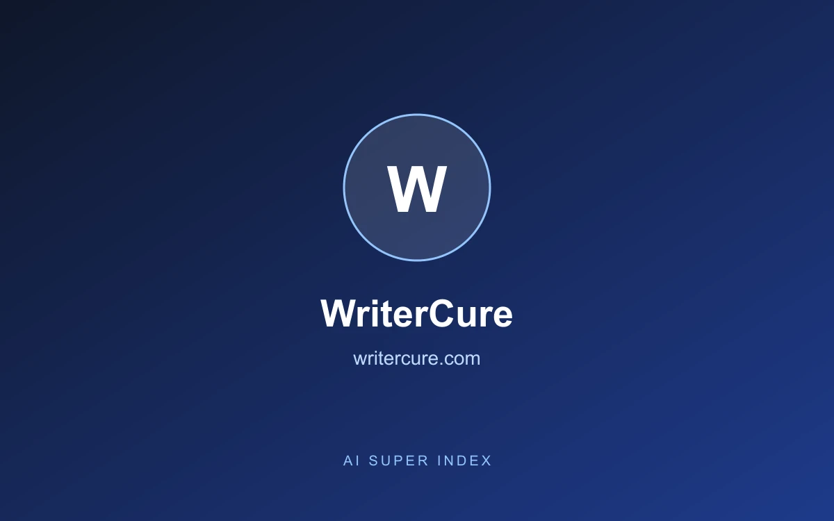 WriterCure homepage screenshot