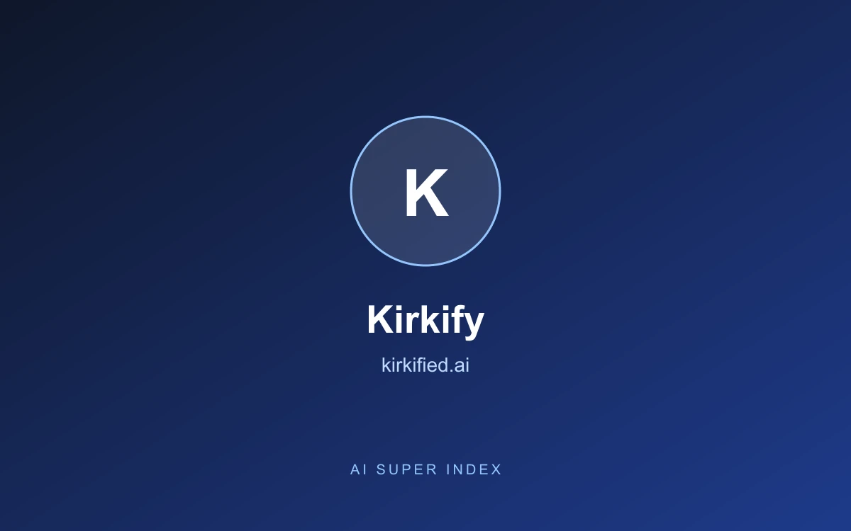 Kirkify homepage screenshot