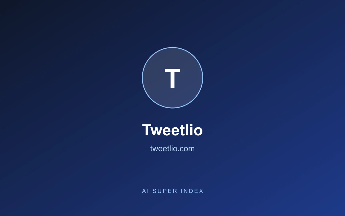 Tweetlio homepage screenshot
