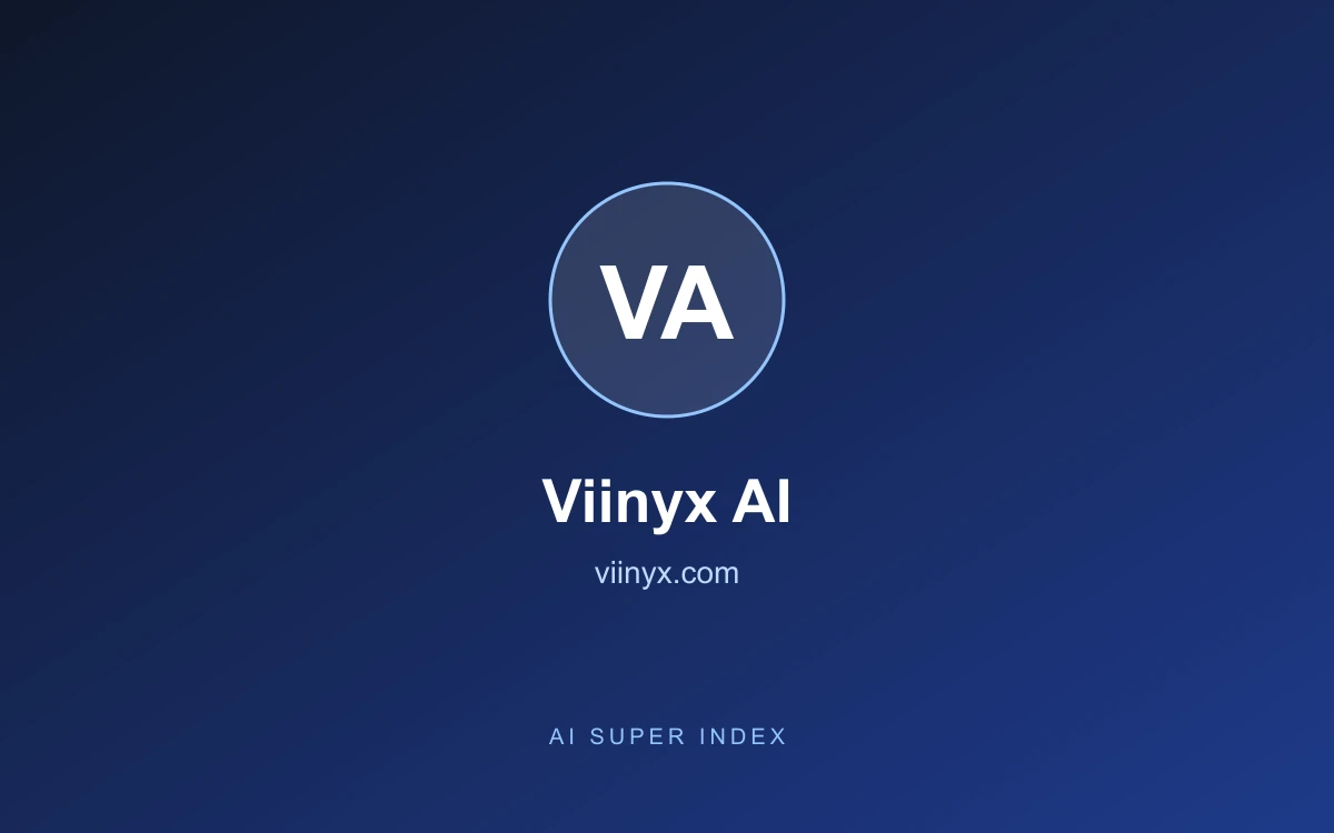 Viinyx AI homepage screenshot