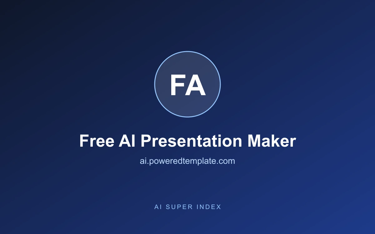 Free AI Presentation Maker homepage screenshot