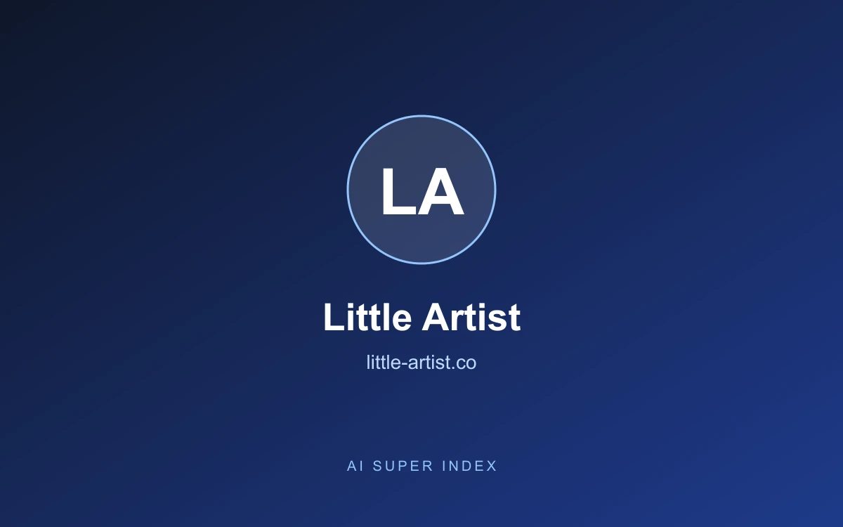 Little Artist homepage screenshot