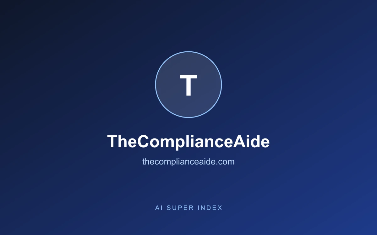 TheComplianceAide homepage screenshot