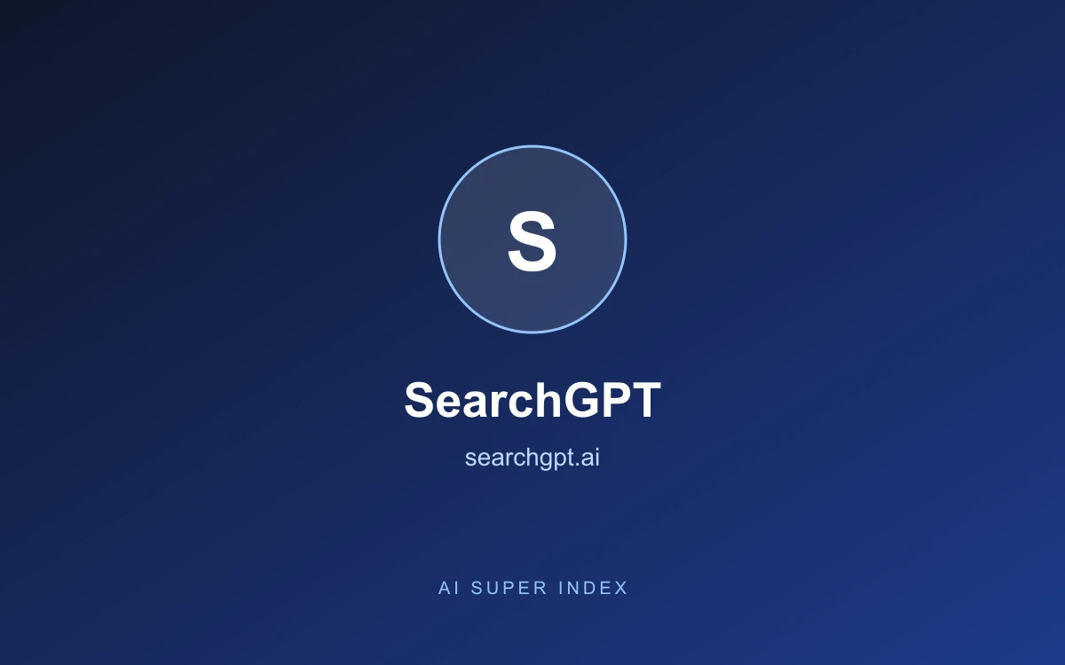SearchGPT homepage screenshot