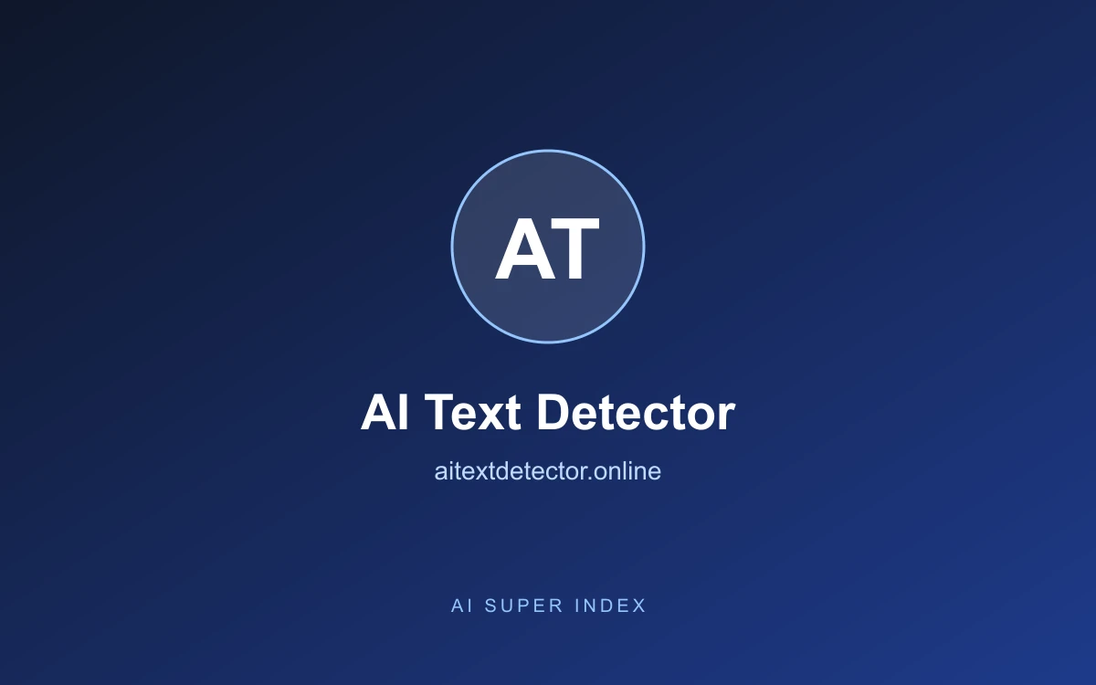 AI Text Detector homepage screenshot