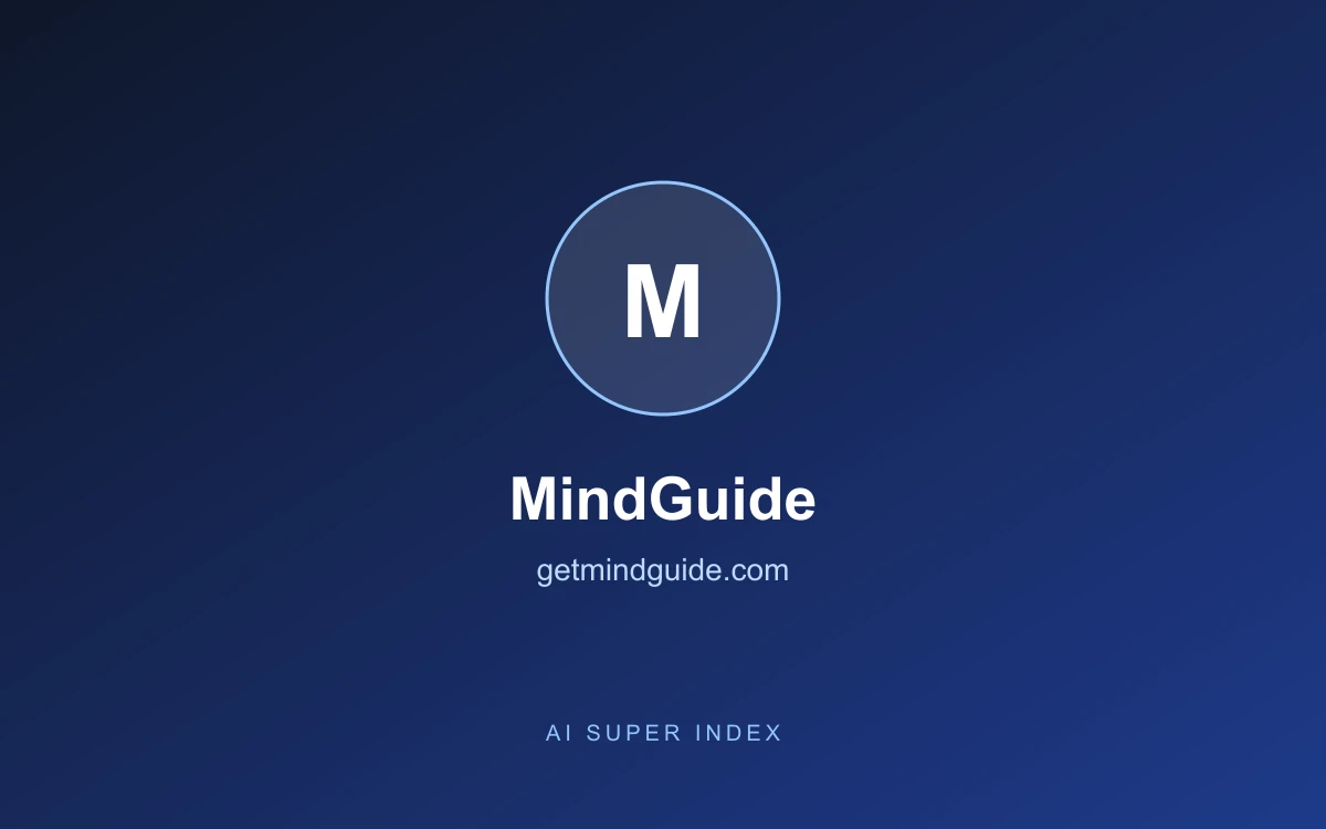 MindGuide homepage screenshot