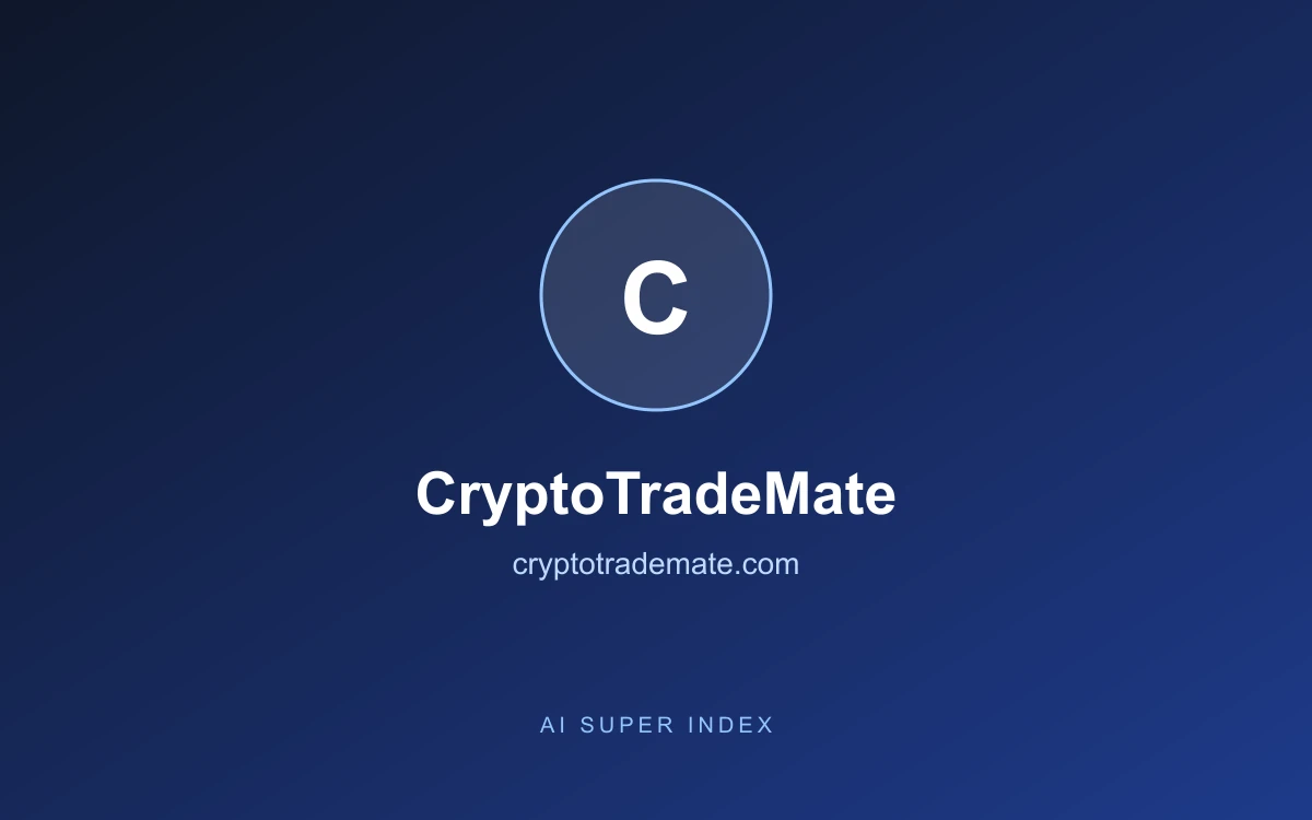 CryptoTradeMate homepage screenshot