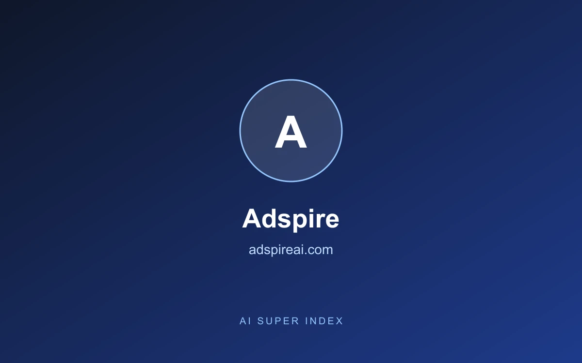 Adspire homepage screenshot