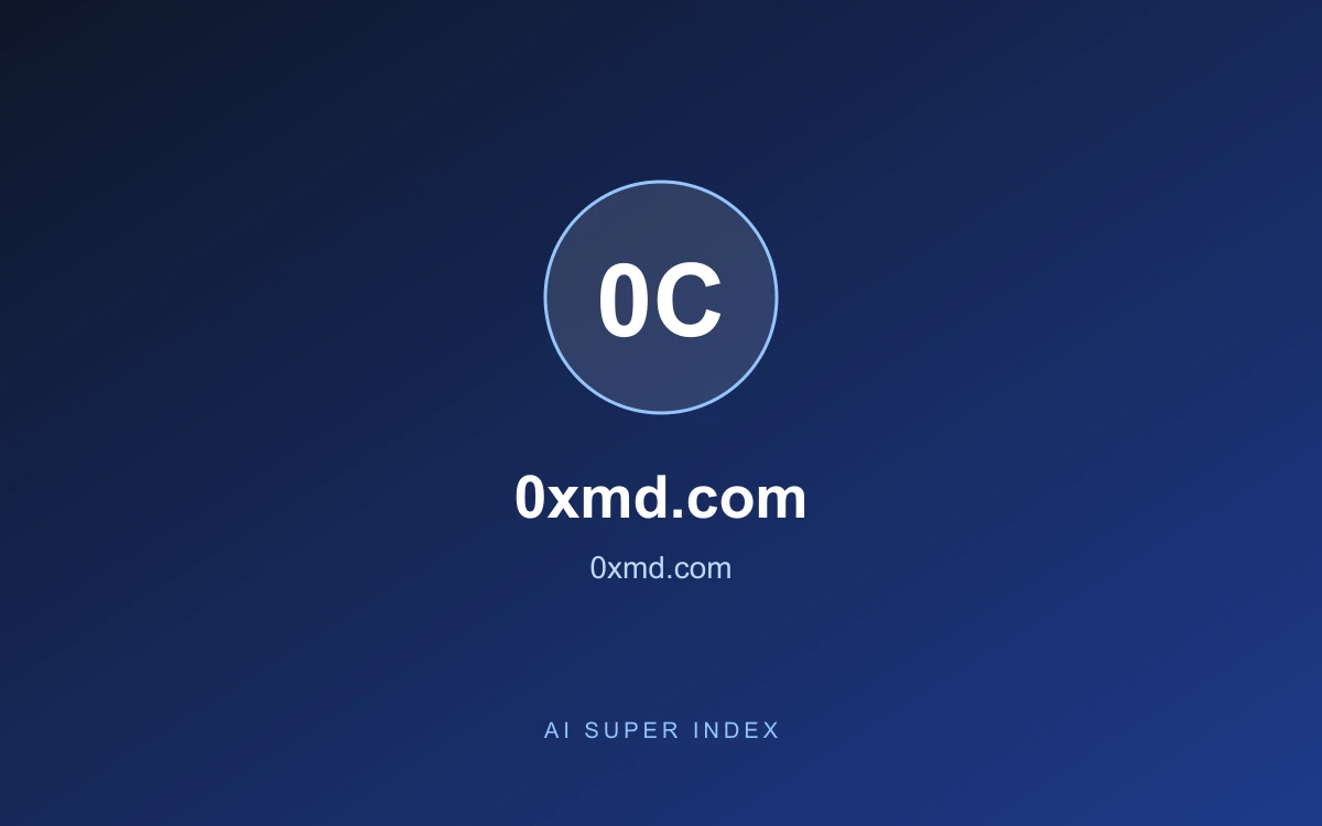 0xmd.com homepage screenshot