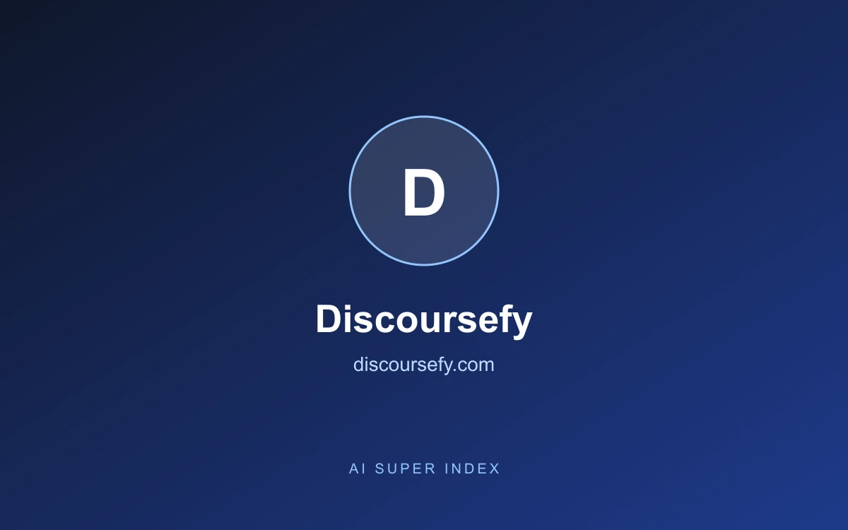 Discoursefy homepage screenshot