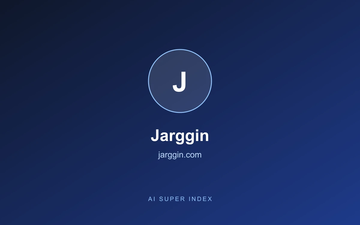 Jarggin homepage screenshot