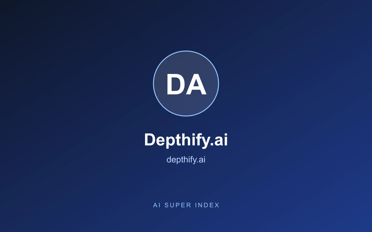 Depthify.ai homepage screenshot