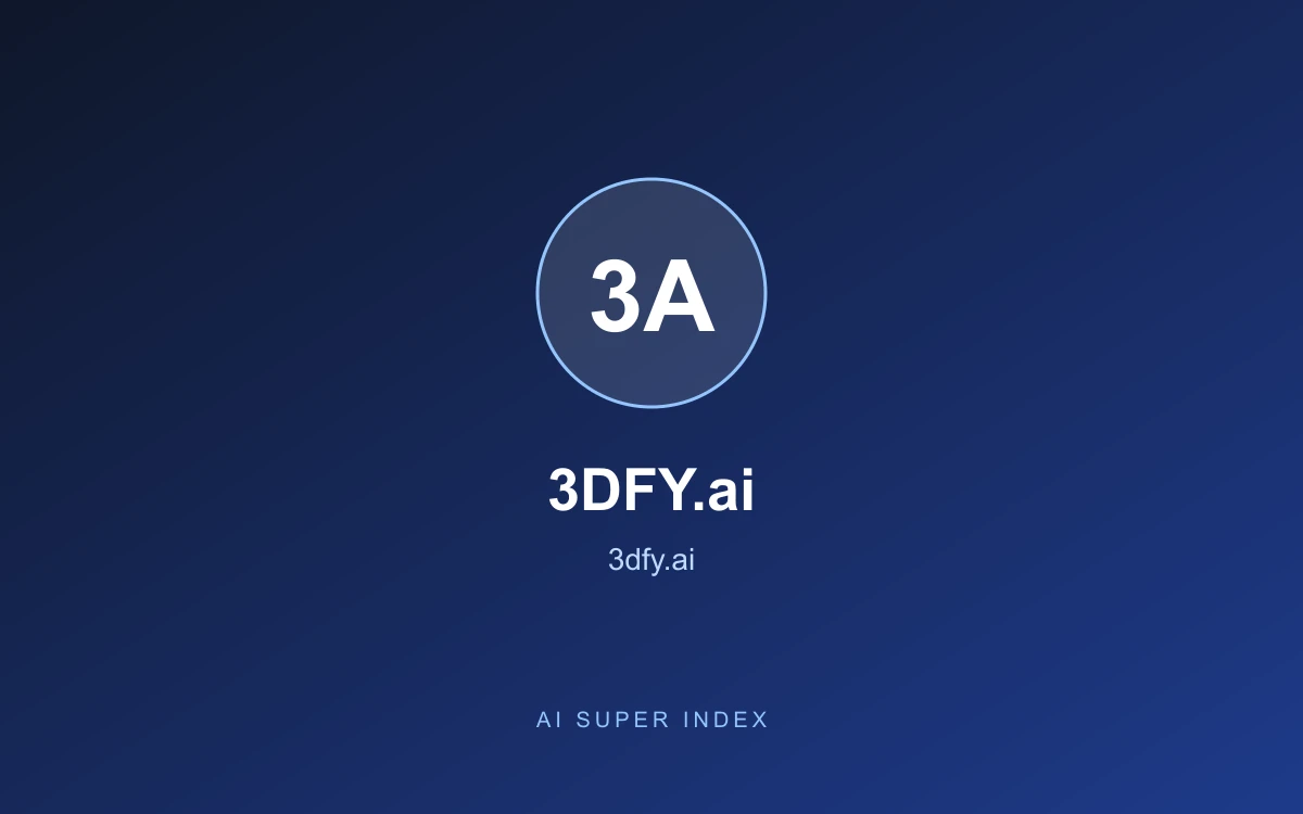 3DFY.ai homepage screenshot