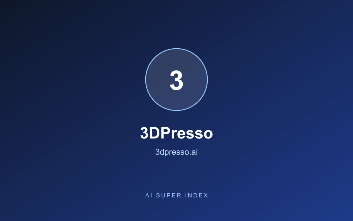 3DPresso homepage screenshot