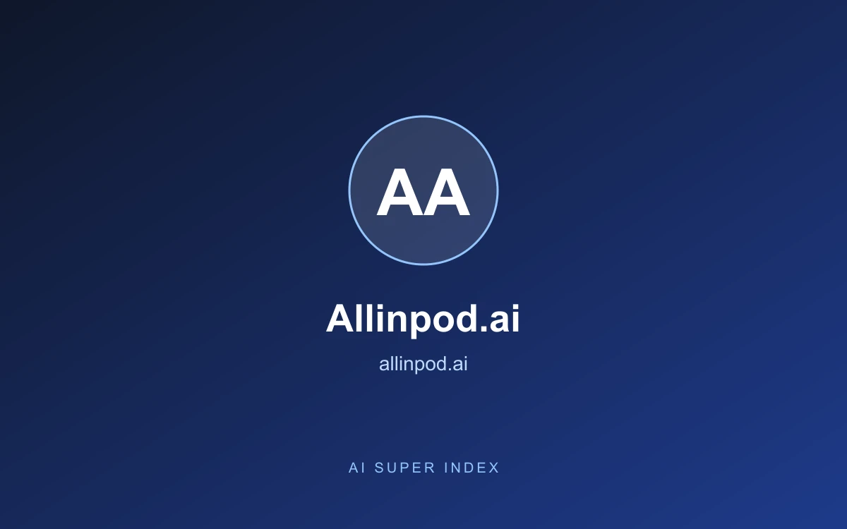 Allinpod.ai homepage screenshot