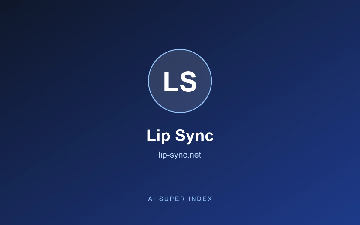 Lip Sync homepage screenshot