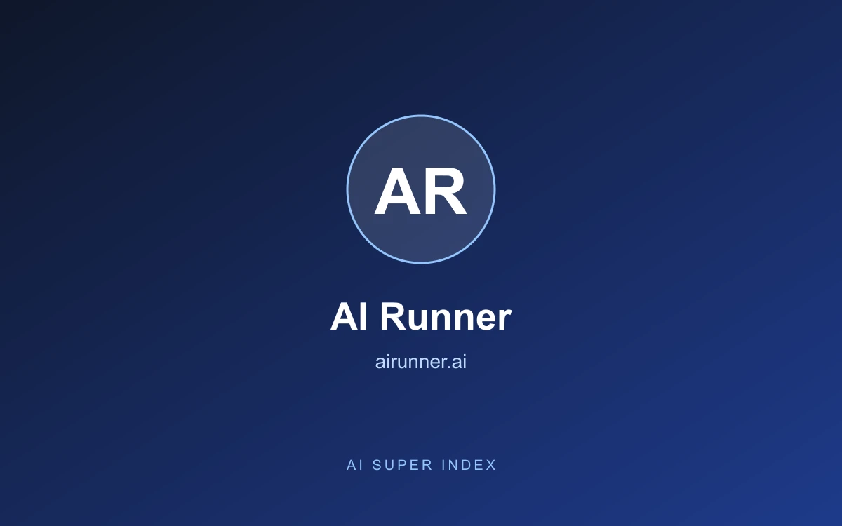 AI Runner homepage screenshot