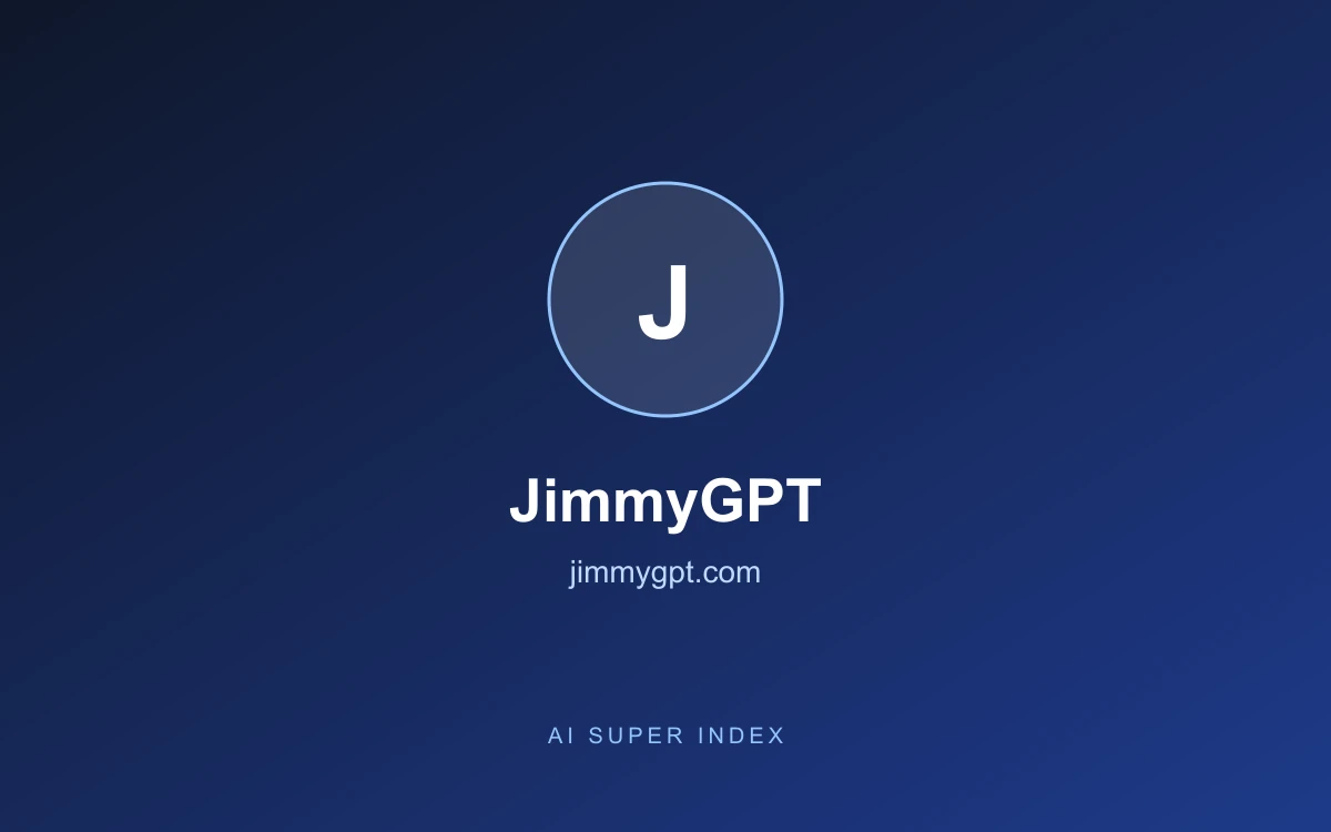 JimmyGPT homepage screenshot