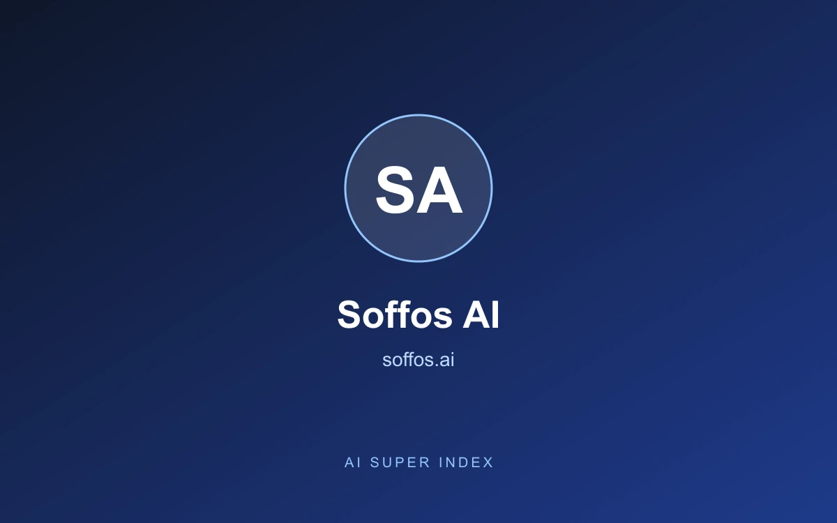 Soffos AI homepage screenshot