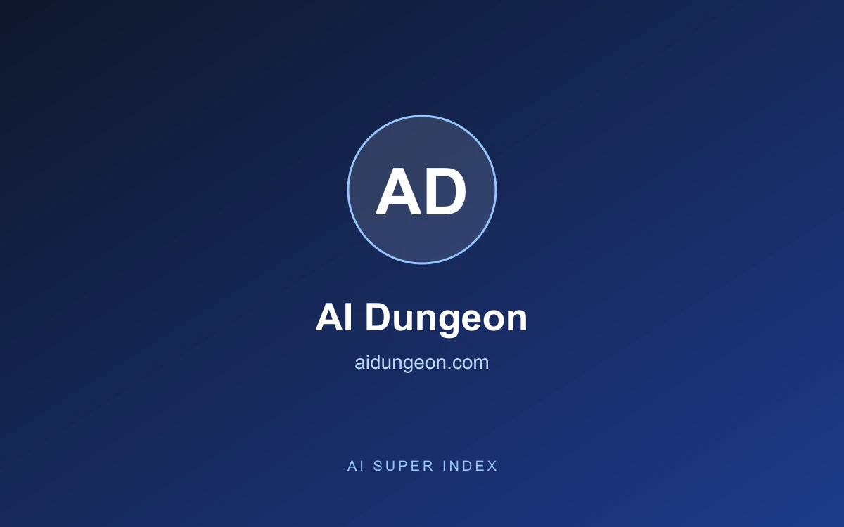 AI Dungeon homepage screenshot
