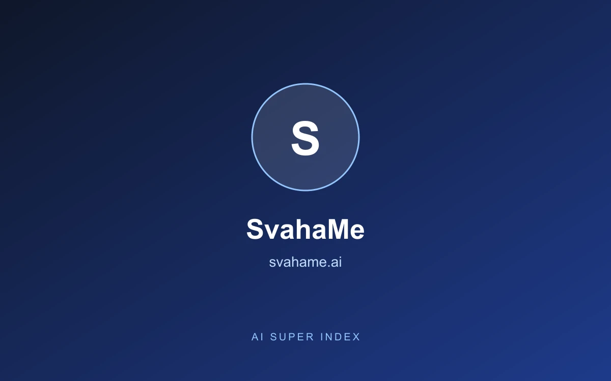 SvahaMe homepage screenshot