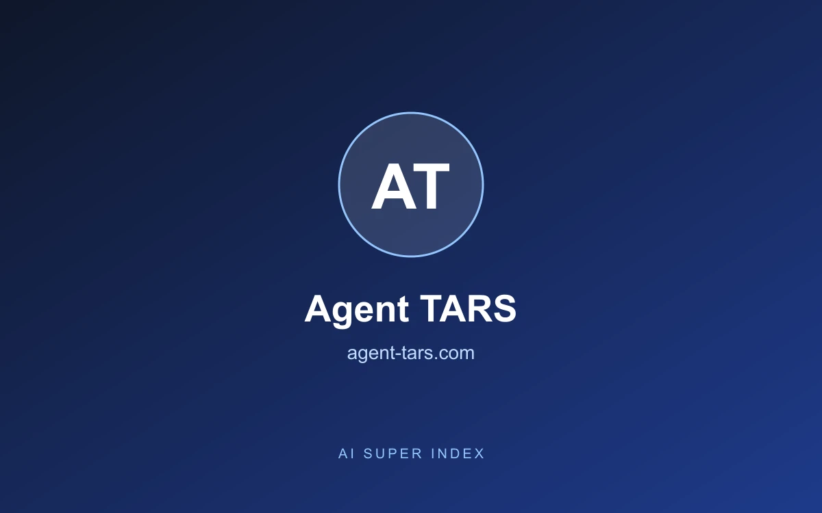 Agent TARS homepage screenshot