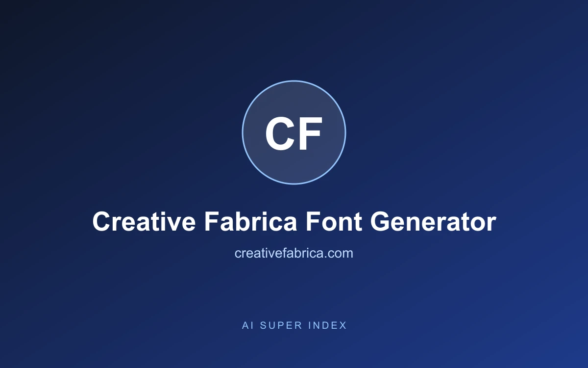 Creative Fabrica Font Generator homepage screenshot