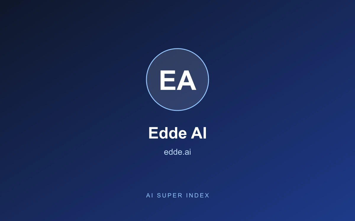 Edde AI homepage screenshot